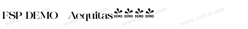 FSP DEMO   Aequitas字体转换